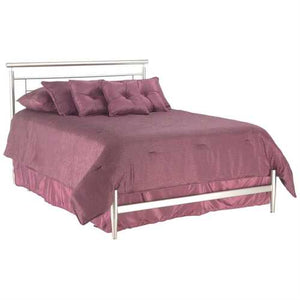 Queen size Modern Metal Bed in Brushed Satin Finish