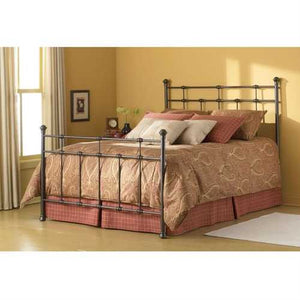 Full size Classic Metal Bed in Hammered Brown Finish