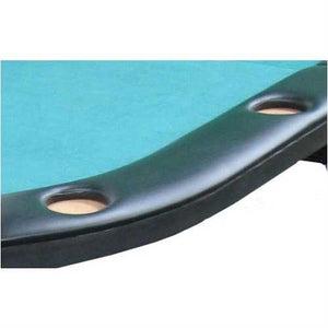 Texas Hold'em Poker Table with 10 Built-in Drink Holders