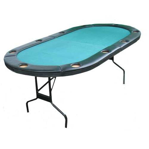 Image of Texas Hold'em Poker Table with 10 Built-in Drink Holders