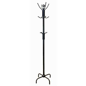 Two Tier Black Metal Coat Rack Hat Rack For Stylish Entryway Storage