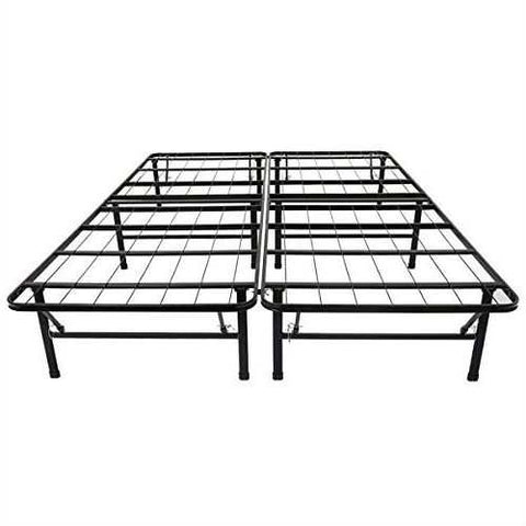 Image of Full size Black Metal Platform Bed Frame