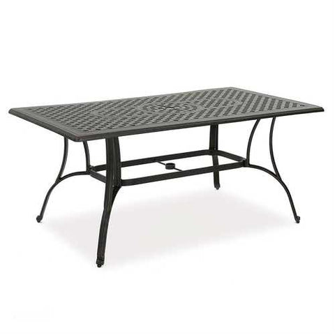 Image of Cast Aluminum 40 x 70 inch Outdoor Dining Table in Bronze