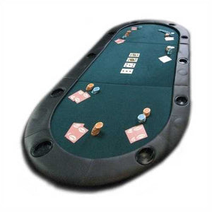 Folding Texas Hold'em Poker Table Top with Cup Holders with Carry Bag