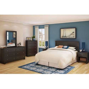 Full / Queen size Headboard in Chocolate Finish - Eco-Friendly