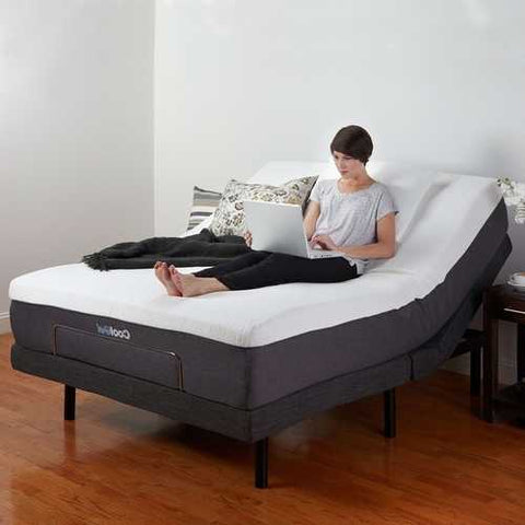 Image of Full-size Adjustable Bed Base with Wireless Remote Massage and USB Port