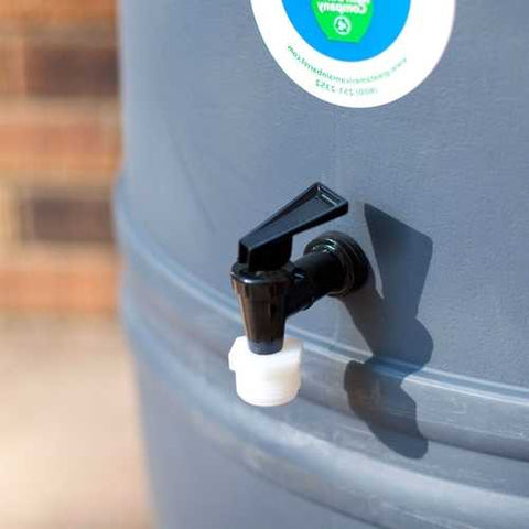 Image of 60-Gallon HDPE Food Grade Plastic Rain Barrel with Screw on Cover