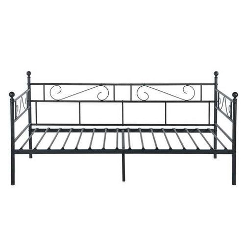 Image of Twin Classic Metal Daybed Frame in Black