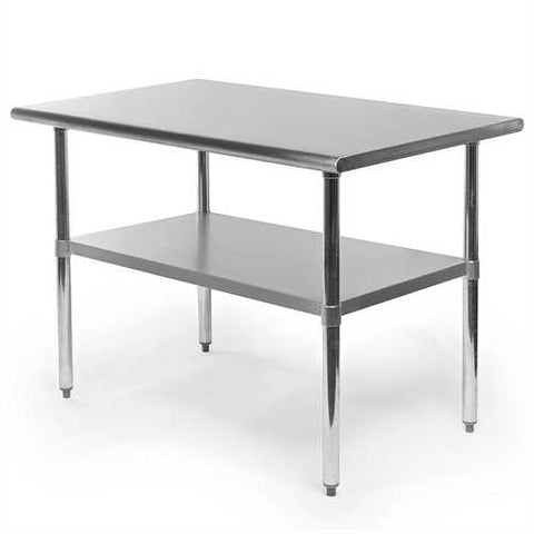 Image of Heavy Duty Stainless Steel 48 x 30 inch Kitchen Restaurant Prep Work Table