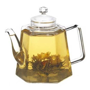 Stove Top Glass Water Boiler Kettle Teapot with Tea Infuser