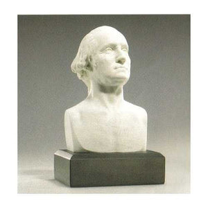 6-inch High George Washington Bust Statue Sculpture in White