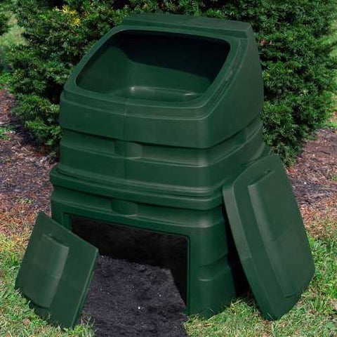 Image of Green Heavy Duty Plastic Compost Bin - 90 Gallon Capacity