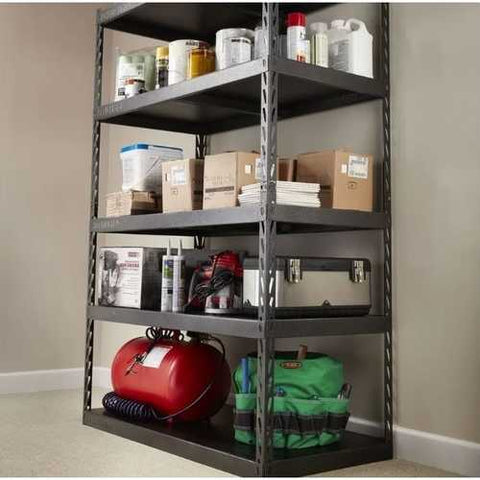 Image of Heavy Duty 48-inch Wide 5-Shelf Metal Shelving Unit