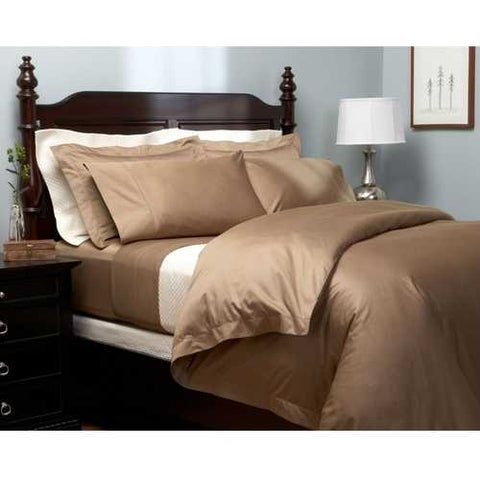 Image of CAL King 400-TC Egyptian Cotton Sheet Set in Chestnut Brown