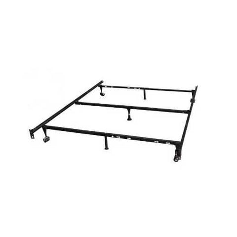 Image of Heavy Duty 7-Leg Metal Bed Frame / Adjust to fit Twin, Full, & Queen