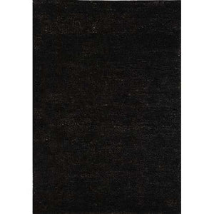 Hand-knotted Vegetable Dye Solo Liquorice Hemp Rug (5' x 8')