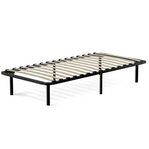 Image of Twin XL Metal Platform Bed Frame with Wood Slats