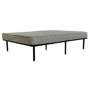 Queen size Metal Platform Bed Frame with Birch Wood Slats