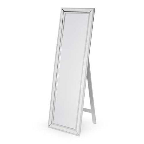 Image of Modern Classic Art Deco Beveled Floor Mirror with Easel Style Stand