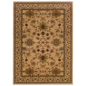 Indoor Beige Oriental Area Rug (8'2 x 10')