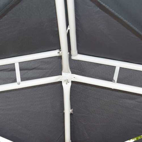 Image of 11.5ft x 11.5ft Steel Gazebo Canopy Awning Tent Gray