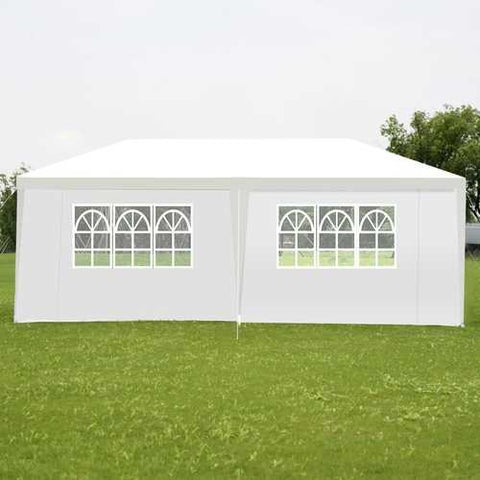 Image of 10ft x 10ft Heavy Duty Party Wedding Canopy Tent Gazebo White