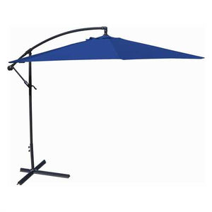 10-Ft Offset Cantilever Patio Umbrella with Royal Blue Canopy Shade