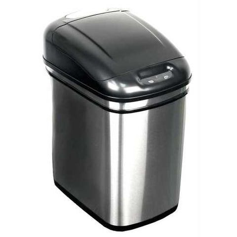 Image of 6.3 Gallon Kitchen Infrared Touchless Automatic Motion Sensor Lid Open Trash Can