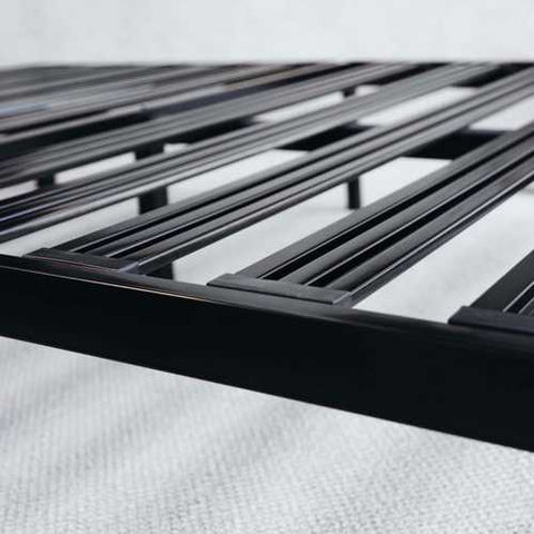 Image of King Metal Platform Bed Frame with Heavy Duty Slats