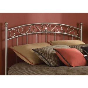 King size Arched Metal Headboard with Cylindrical Posts