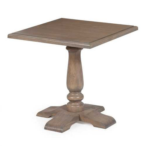 Image of Driftwood Contemporary Classic End Table with Pedestal Legs