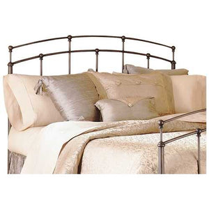 King size Arch Metal Headboard in Black Walnut Metallic Finish