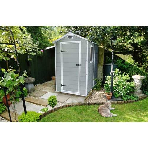 Image of Outdoor 6-ft x 8-ft Storage Shed in Steel Reinforced Polypropylene