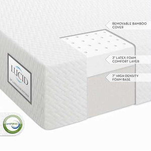 Queen-size 10-inch Thick Latex Foam Mattress - 25-Year Warranty