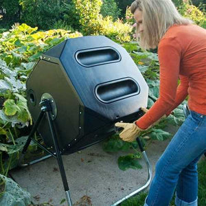 65-Gallon Compost Tumbler - Heavy Duty UV Protected