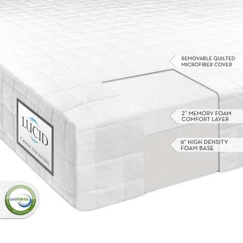 Image of Queen-size 8-inch Thick Memory Foam Mattress - Firm