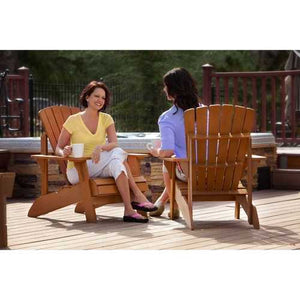 UV Protected Simulated Wood Adirondack Chair