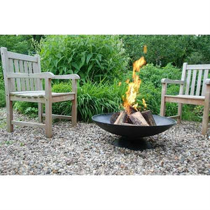 Large 30-inch Cast Iron Fire Pit Bowl