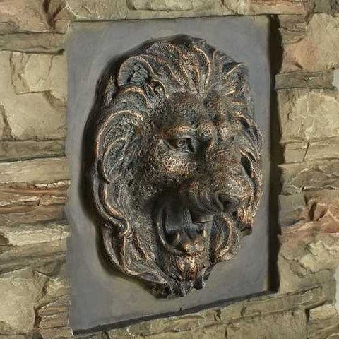 Image of Indoor / Outdoor Water Fountain with Bronze Hued Lion Head