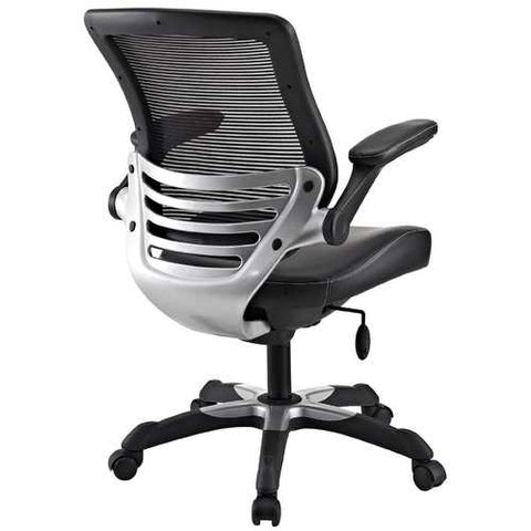 Image of Modern Black Mesh Back Ergonomic Office Chair  with Flip-up Arms