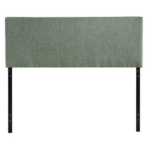 Queen size Padded Textured Fabric Upholstered Headboard in Beige