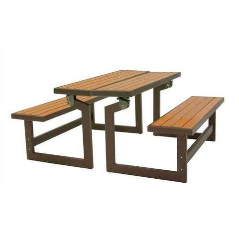 Image of Metal and Wood Park Style Bench for Outdoor Patio Lawn Garden