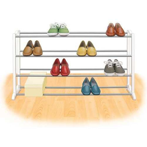 Image of 4-Tier Shoe Rack - Holds up to 20 Pair of Shoes