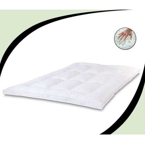 Image of Twin size 2.5 inch Memory Foam and Fiber Fill Mattress Topper