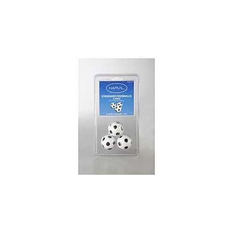 Image of Pack of 3 Black/White Soccer Ball Style Foosballs by Hathaway