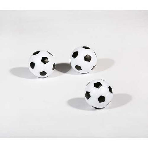 Image of Pack of 3 Black/White Soccer Ball Style Foosballs by Hathaway