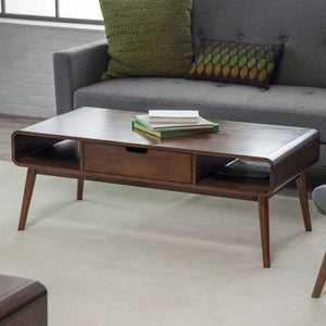 Mid-Century Modern Classic Coffee Table in Walnut Wood Finish