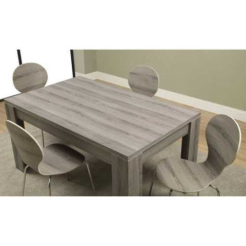 Image of Modern 60 x 36 inch Dark Taupe Rectangular Dining Table