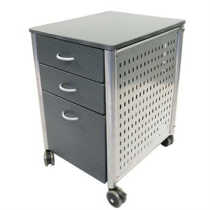 Mobile Filing Cabinet Printer Stand with 2 Office Storage Drawers