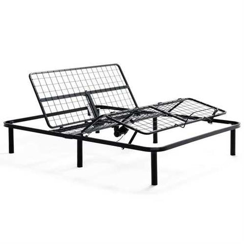 Image of Queen size Heavy Duty Adjustable Bed Frame Base with Wired Remote